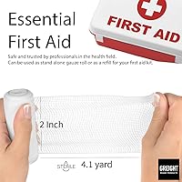 Vista 2 de Rollos de gasa – Rollos de vendaje elástico confirmante – 12 rollos envueltos individualmente – Envoltura de vendaje para vestir todo