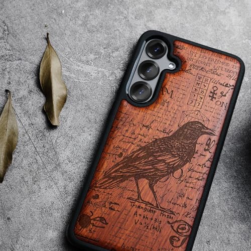 Étui magnétique Galaxy S25 Plus coque bois ajustée protection objectif