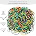 Bilinny Rubber Bands Assorted Size & Color, Made In USA, 1 LB