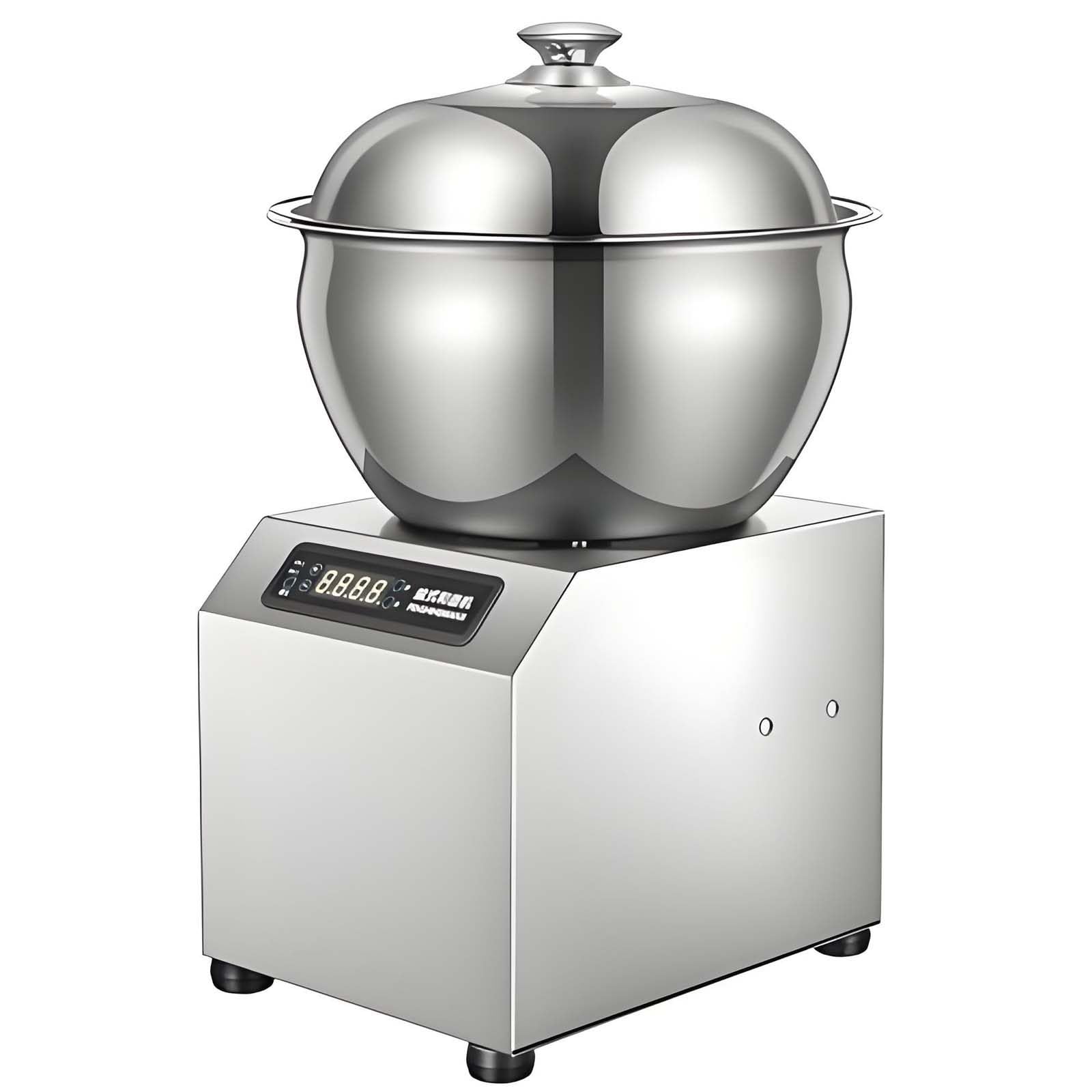 GUTYGIO 18LBS Electric Spiral Dough Kneading Machine, 1800W Commercial Dough Mixer with Bowl, Lid & Timer, Stainless Steel Dough Mixer for Bakery, Pizzeria & Restaurant 8KG
