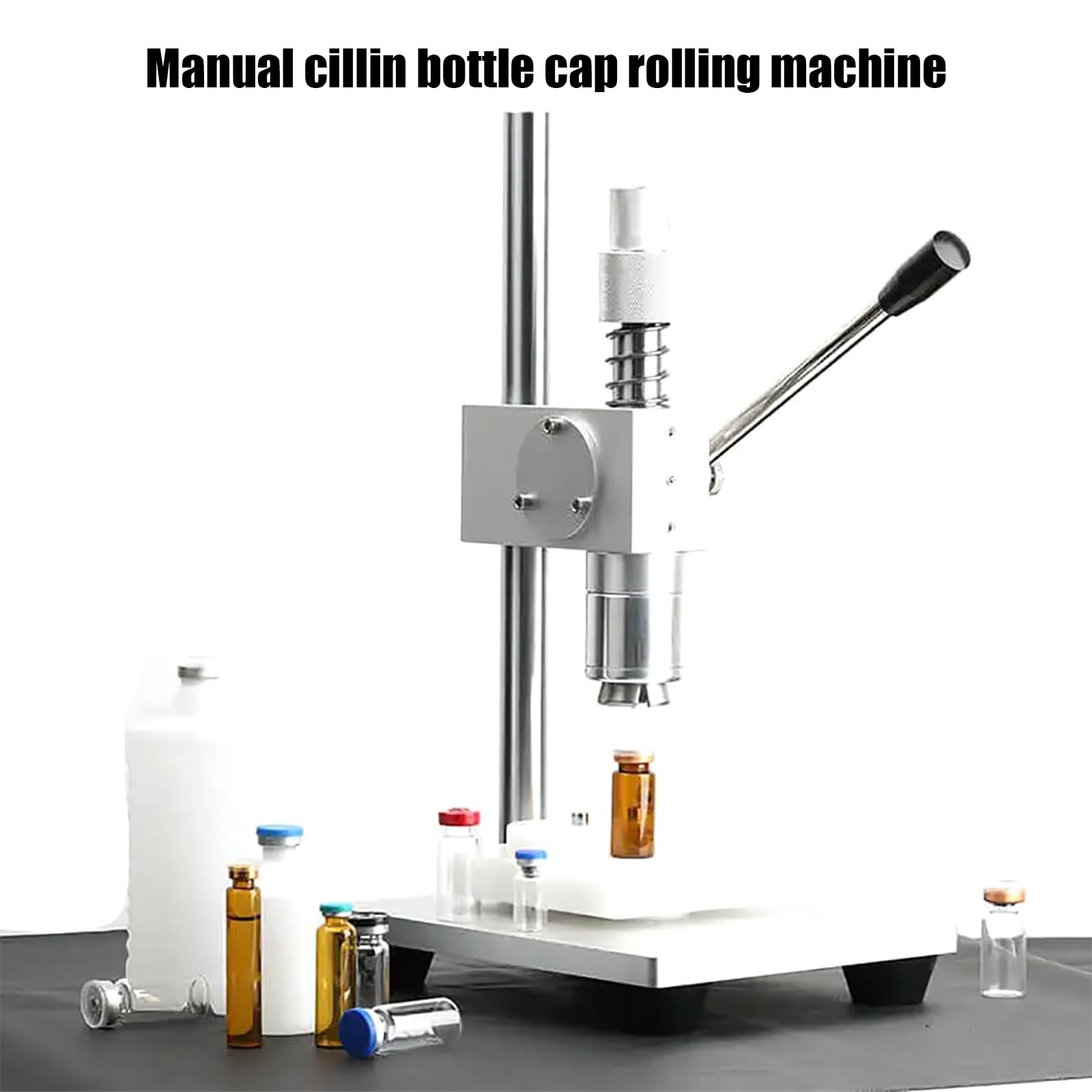 Machine à sertir de précision pour bouteilles de parfum avec aide au positionnement pour une étanchéité fiable, idéale pour les loisirs créatifs, la fabrication de parfum, les huiles essentielles, une