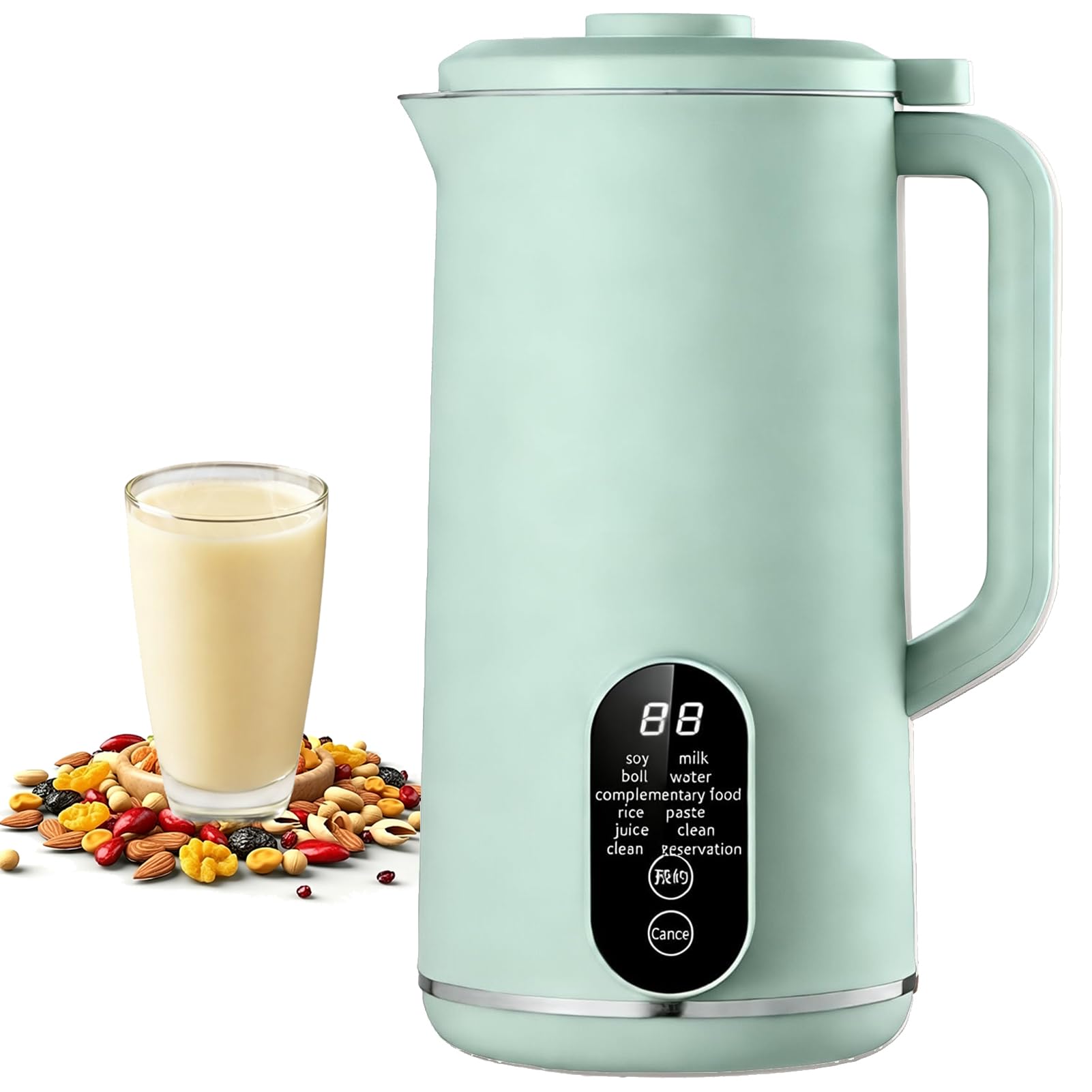 Machine à lait d'amande électrique 650ml, extracteur de lait végétal LED