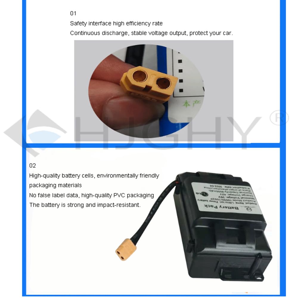 Batterie Lithium-ION de Remplacement pour Hoverboard (36 V, 2 Ah, 2,4 Ah, 4,4 Ah, 5,2 Ah) Compatible avec Les Moteurs de hoverboards et Scooters électriques de 216 W.