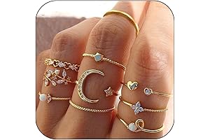 Gold Stackable Rings Designed with Fat Fingers In Mind