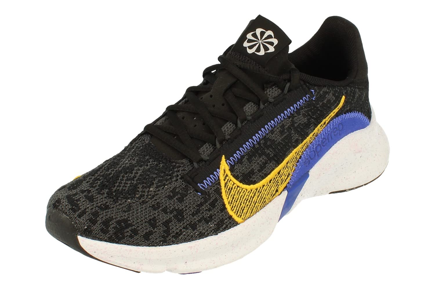 Nike Womens Superrep Go 3 NN FK Trainers DQ0305 Sneakers Shoes (UK 5 US 7.5 EU 38.5, Black Yellow Ochre 001)