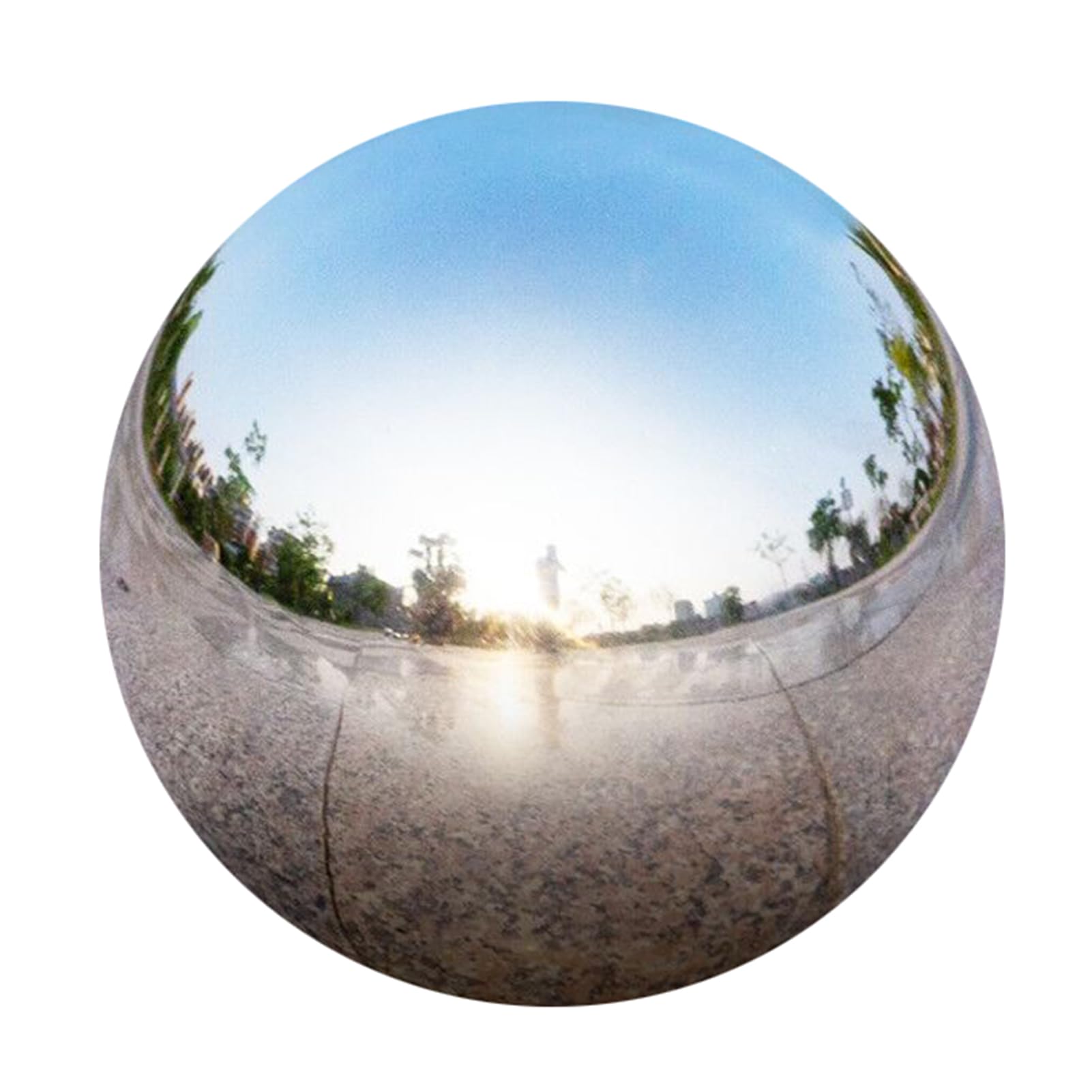 5 Boules Miroir En Acier Inoxydable - 51 à 120 Mm - Déco Jardin Et Intérieur Réfléchissante