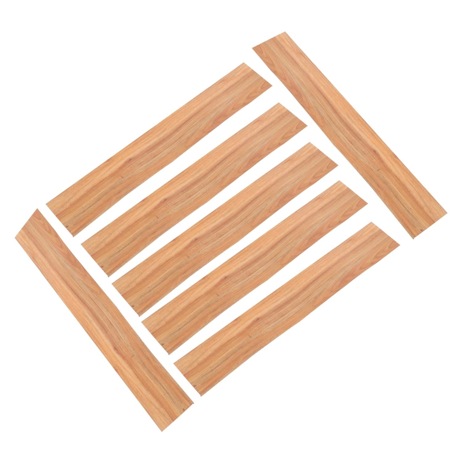 7pcs PVC Tile Sticker Vinyl Plank Flooring Peel and Stick Stickers Self-Adhesive Wood Grain Floor Tile Decals Simple Rustic for Home Renovation