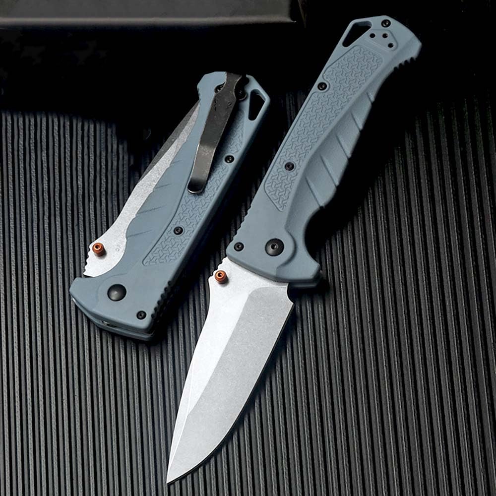 Klappmesser 8.2" Taschenmesser Fähig aus Axis Lock, Leicht Blau G10 & Stahl outdoor messer survival Klein edc messer, Gegen Jagdmesser, scharf einhandmesser/clip, Einzigartig pocket folding neck knife