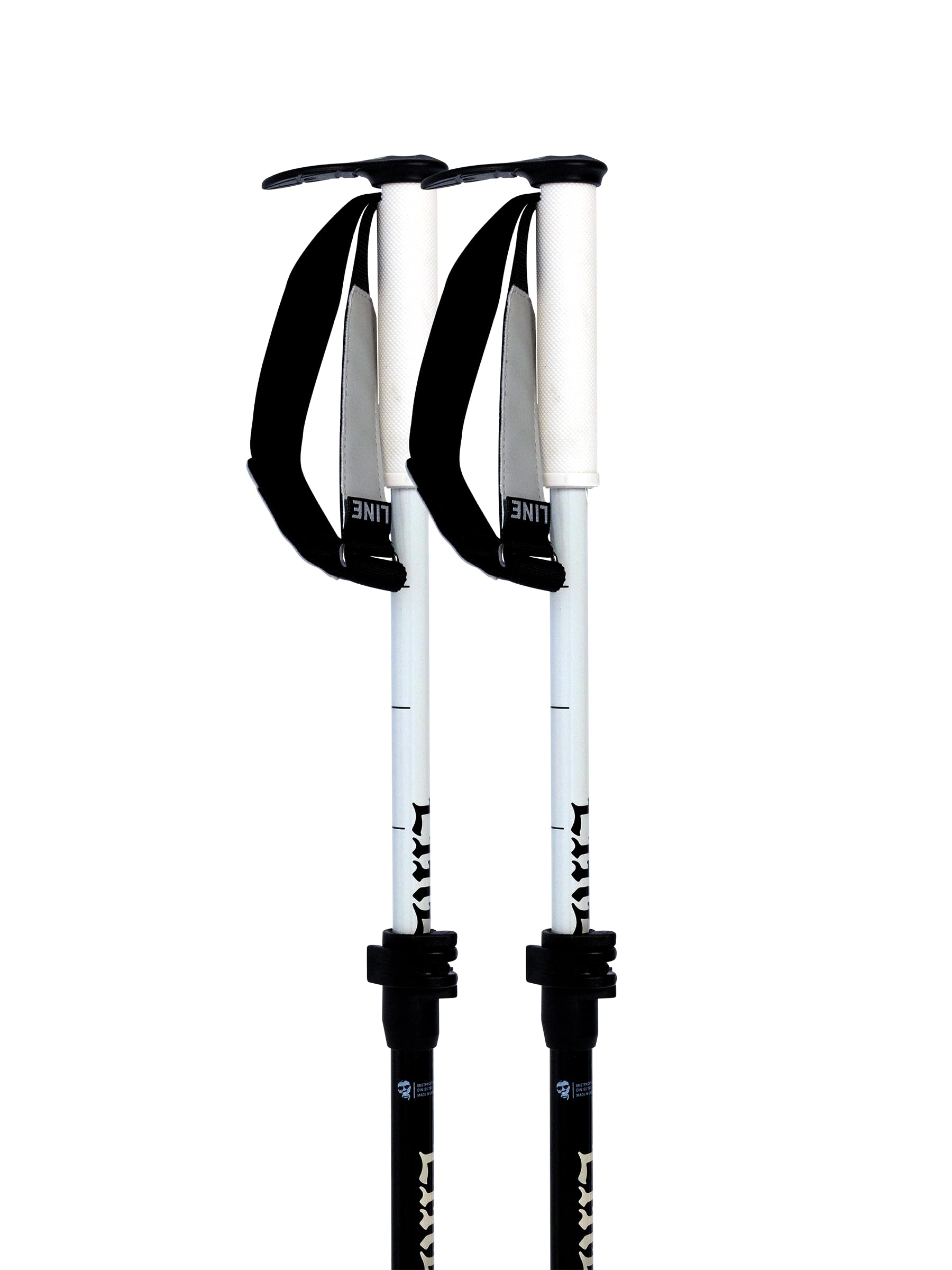 LINE Bâtons de ski Paintbrush unisexes pour adulte | Bâtons de ski tout-montagne durables et légers avec longueur réglable, paniers à visser et prise en main plus fine, parfaits pour le freeride, la