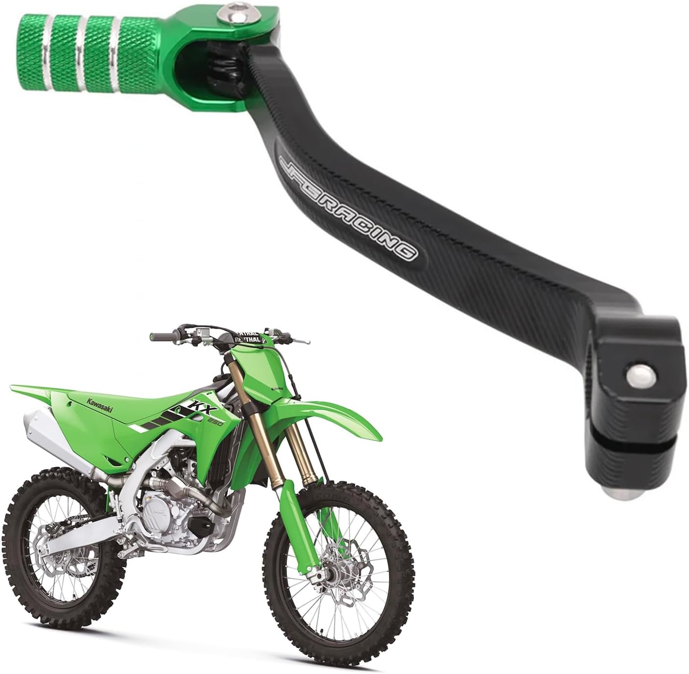 Factory Gear Shifter Pedal Shift Lever Arm for Kawasaki KX250 (2019-2025) KX250F (2009-2018) KX450F (2006-2015) KX250X (2021-2025) | Replaces OEM Part 13156-0124