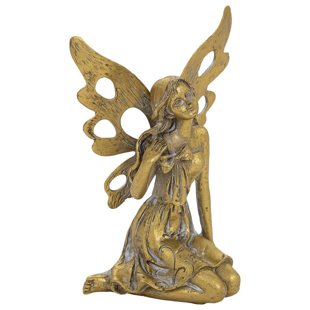 AlexandreHouse Figurine decoration of resin dorado