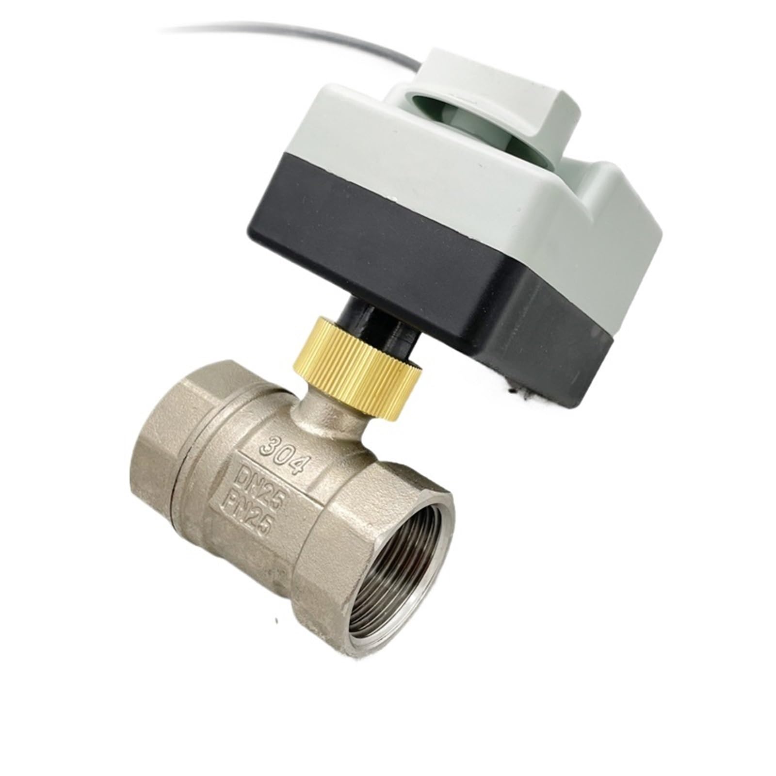 Robinet motorisé inox 1/2 220V contre les blocages hydrauliques avec commande manuelle de secours