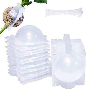 10 PCS Root Trainers,Reusable Transparent Propagators for Plants Gardening Tools Plant Propagation Buddy Plant Root Growing Box Tree Propagation Tubes Propagation Kit With Extra Zip Ties