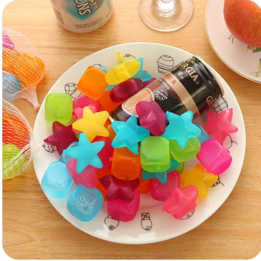 Amazon｜アイスキューブ スター 星 プラスチック 再利用可能 多