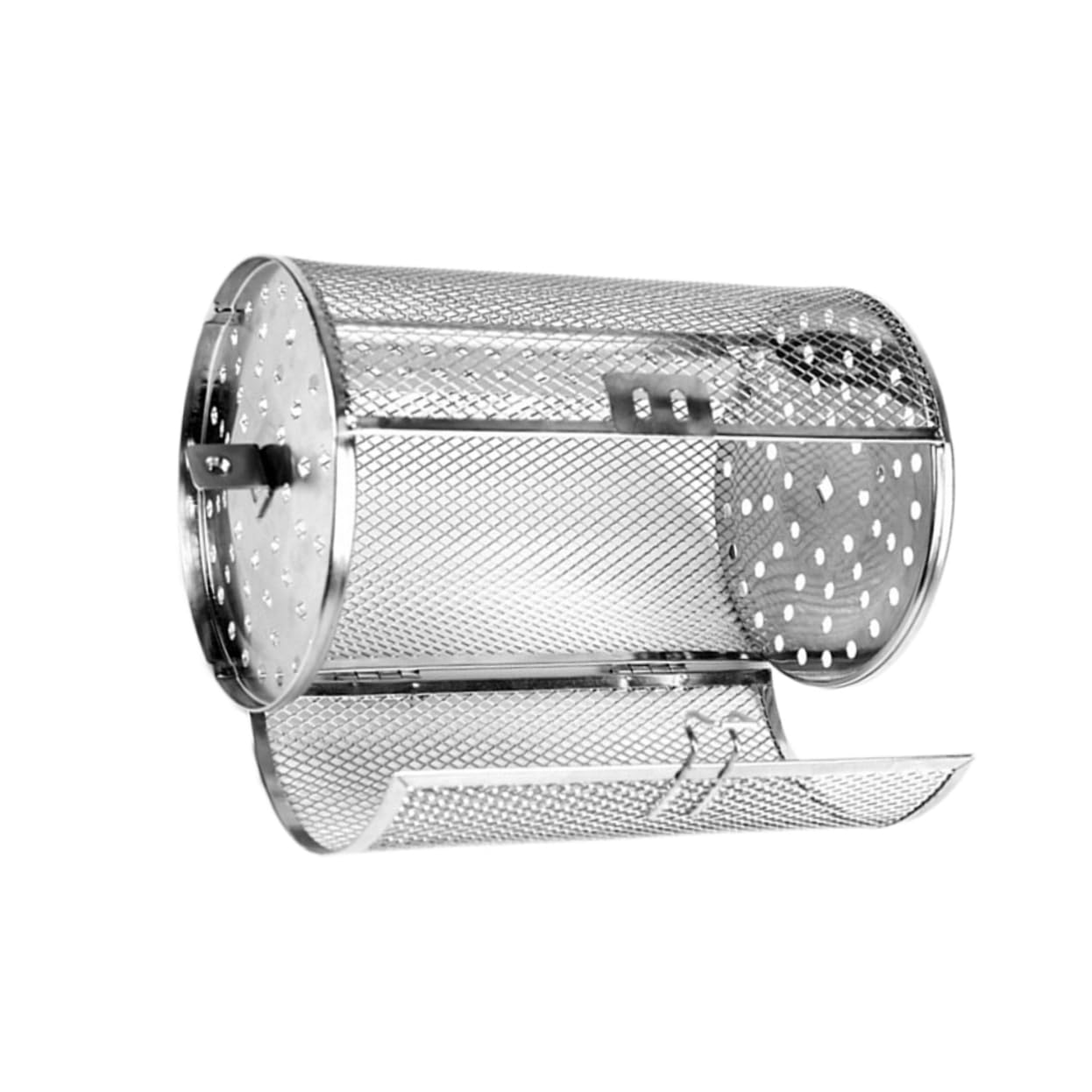 SEWOART Oven Roaster Drum Roaster Cage Barbecue Cage Sturdy Stainless Steel for Baking Drying and Rotisserie Cooking