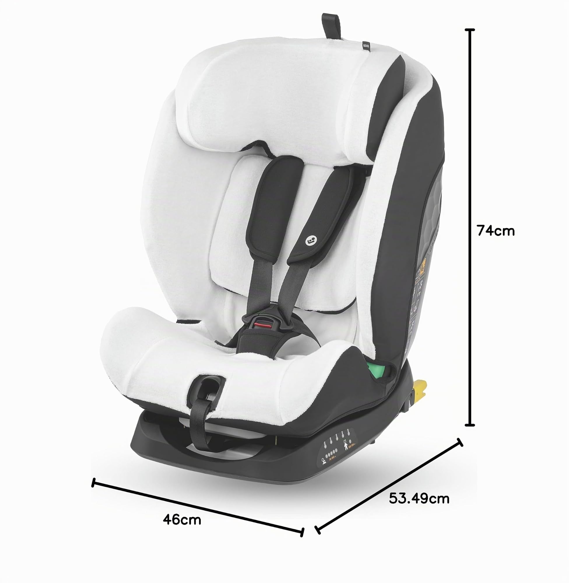 Maxi-Cosi Funda Silla Coche Algodón Orgánico para Titan S i-Size y Titan S Comfort, Funda Silla Coche Bebé, Suave, Transpirable, Absorbe Humedad, Lavable en Lavadora, Natural White