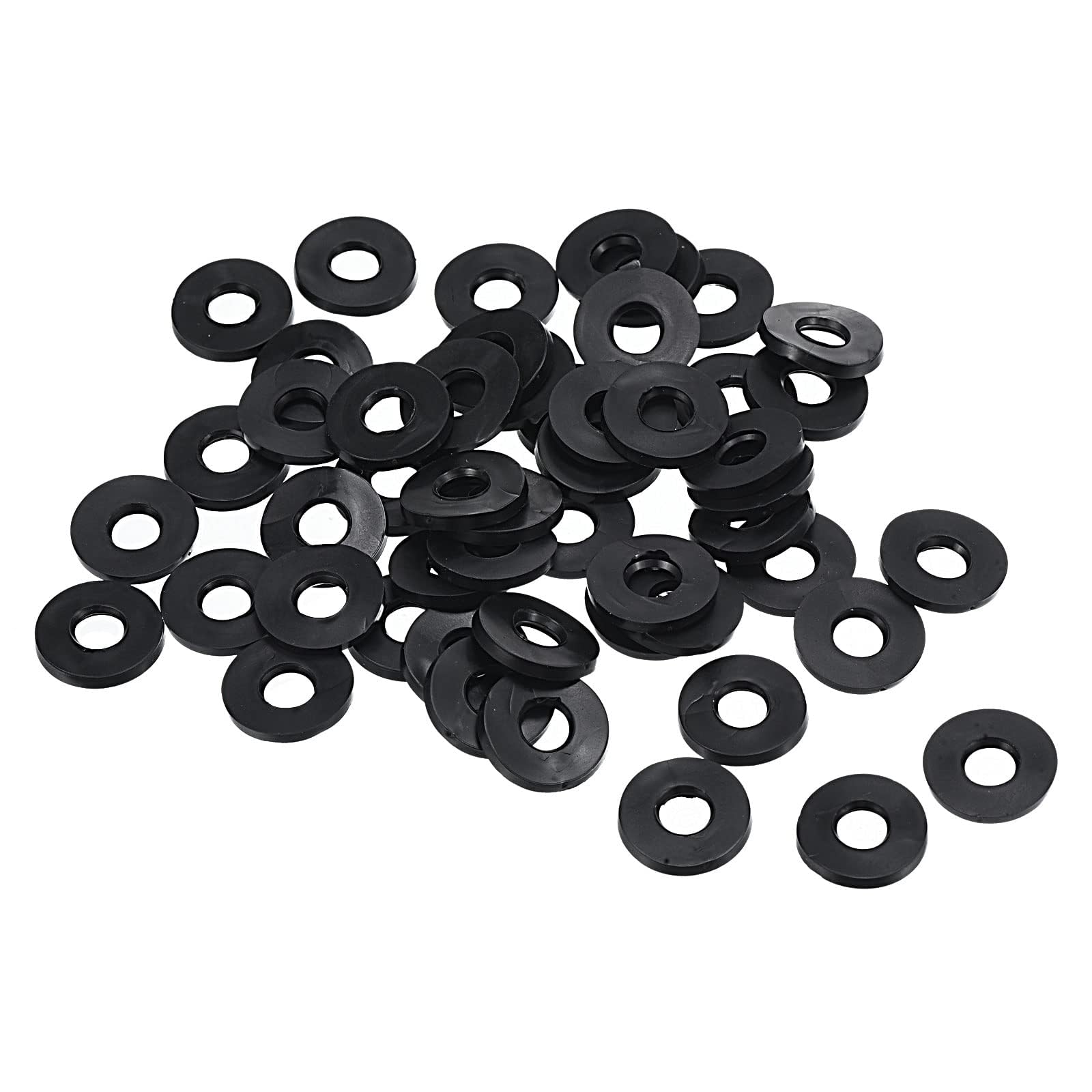 TOP-VIGOR 60Pcs Rubber Flat Washers