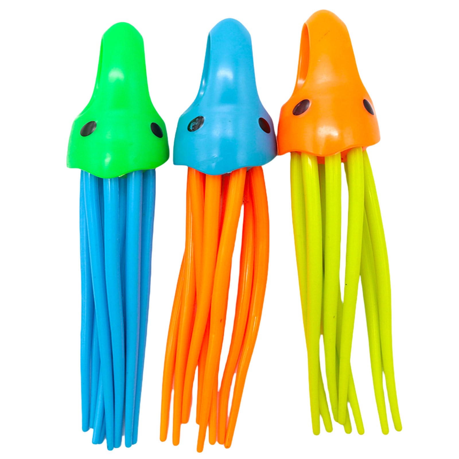 COSORO 3Pcs Diving Squid Toys Swimming Pool Sinking Toy Swimming Sinkers for Kids,Underwater Diving Toys,Fun Squid Dive Bath Water Underwater Pool Training Swim Toy for Girls Boys Gifts