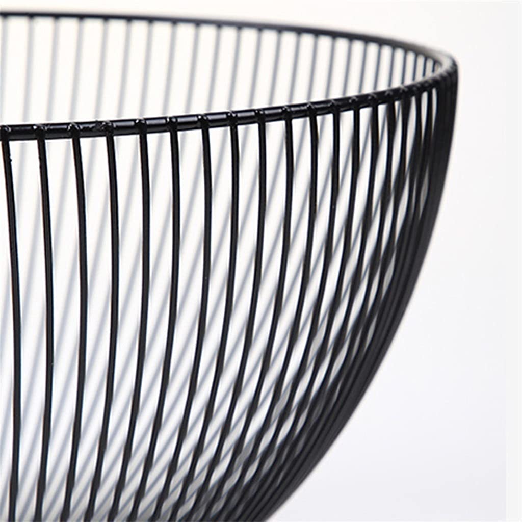 Cesta de Frutas Creativa, Paquete de 2 Unidades, Cesta de Frutas de Alambre metálico, Cesta de Almacenamiento Redonda con escurridor, para Pan, Aperitivos, Frutas, Verduras, Decora