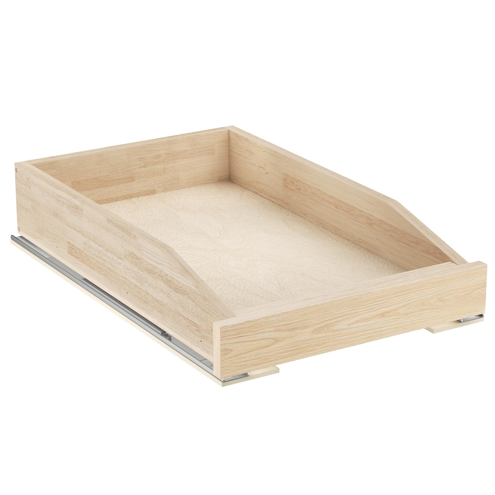 ROOMTEC Pull Out Cabinet Organizer with Soft Close, 13-1/2" W x 21" D, Pull Out Cabinet Drawer for Kitchen cabinets, Pull Out Cabinet Shelf, Finished, Bottom Assembly 13½” W X 3" H X 21” D 1PC