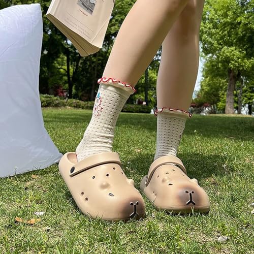 Adorable Capybara Slippers, Cute Cartoon Couple Slides Men Women, Unisex Summer Sandals for Indoor/Outdoor4