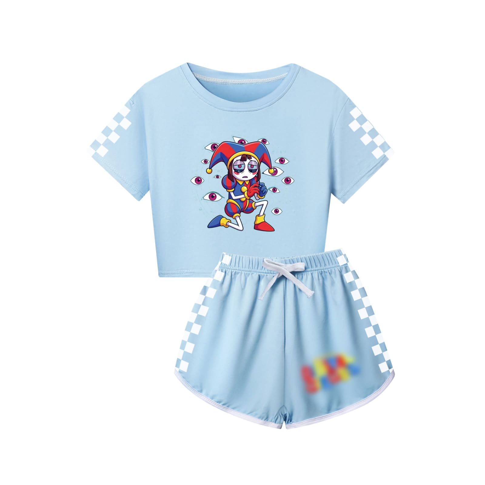 Circus Tracksuit Kids 2PC T-Shirt and Shorts Summer Outfit Tracksuit Set
