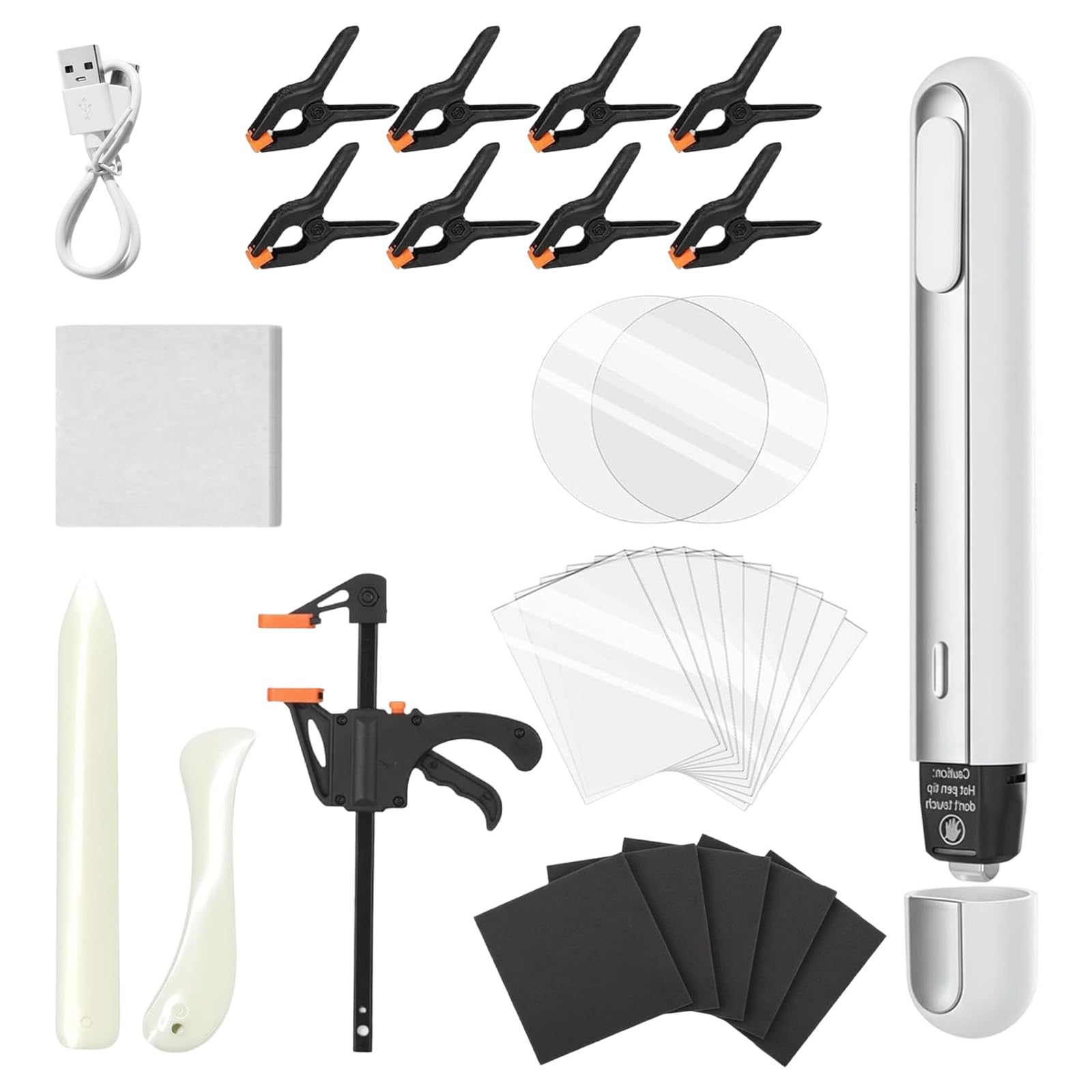 Tfaoys Multicolor Professional Card And Flattening Set With Acrylic Tools For Collectors Trading Card Care Set