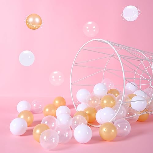 Miniatura 9 de STARBOLO Pelotas de juguete para niños, de plástico, a prueba de aplastamiento, coloridas bolas oceánicas para fiestas de cumpleaños, juegos y