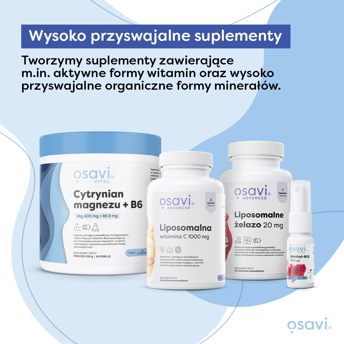 Osavi Shaker, Niebieski - 700 ml.