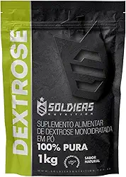 Dextrose 1Kg - 100% Puro Importado - Soldiers Nutrition
