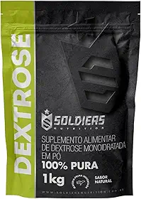 Dextrose 1Kg - 100% Puro Importado - Soldiers Nutrition