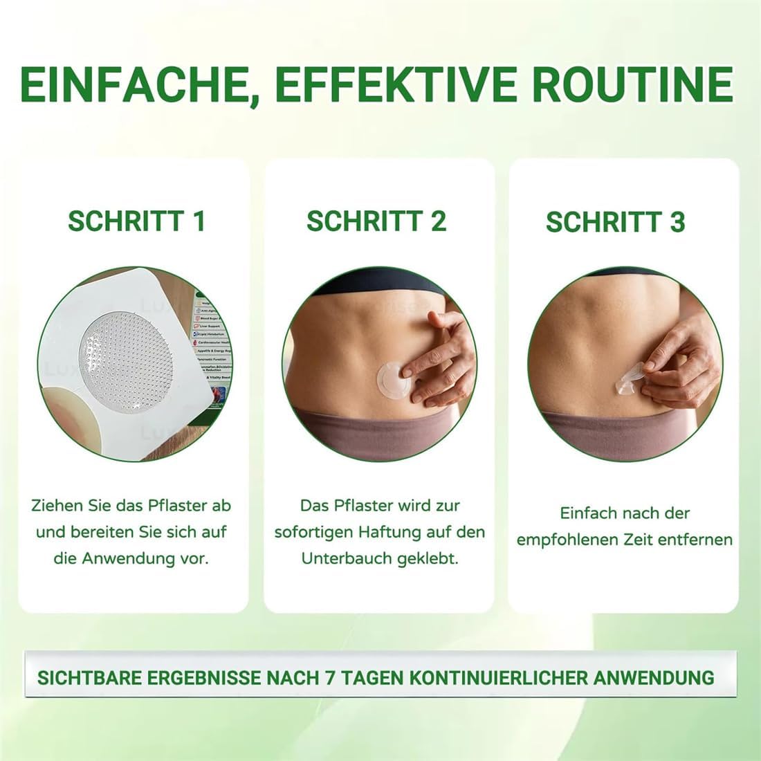 Moringa X Berberine Patch 10 in 1, Nano-Microneedle Schlankheits-Patch, natürliche Inhaltsstoffe, einfach anzubringen, unsichtbar unter der Kleidung, ideal für Damen und Herren (5 Boxen) - 2