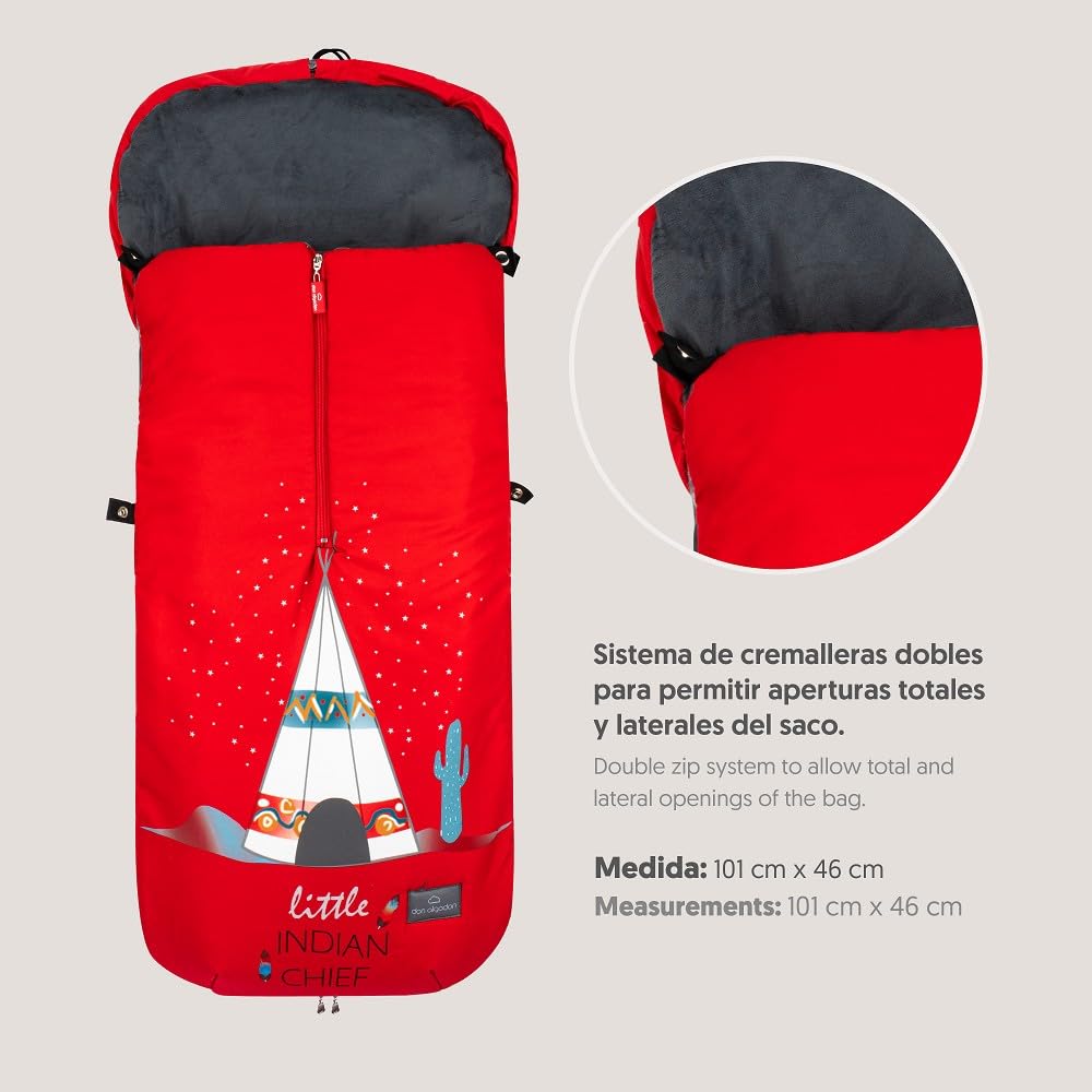 Interbaby D10053 uniwersalny śpiworek na stopy do wózków dziecięcych, unisex