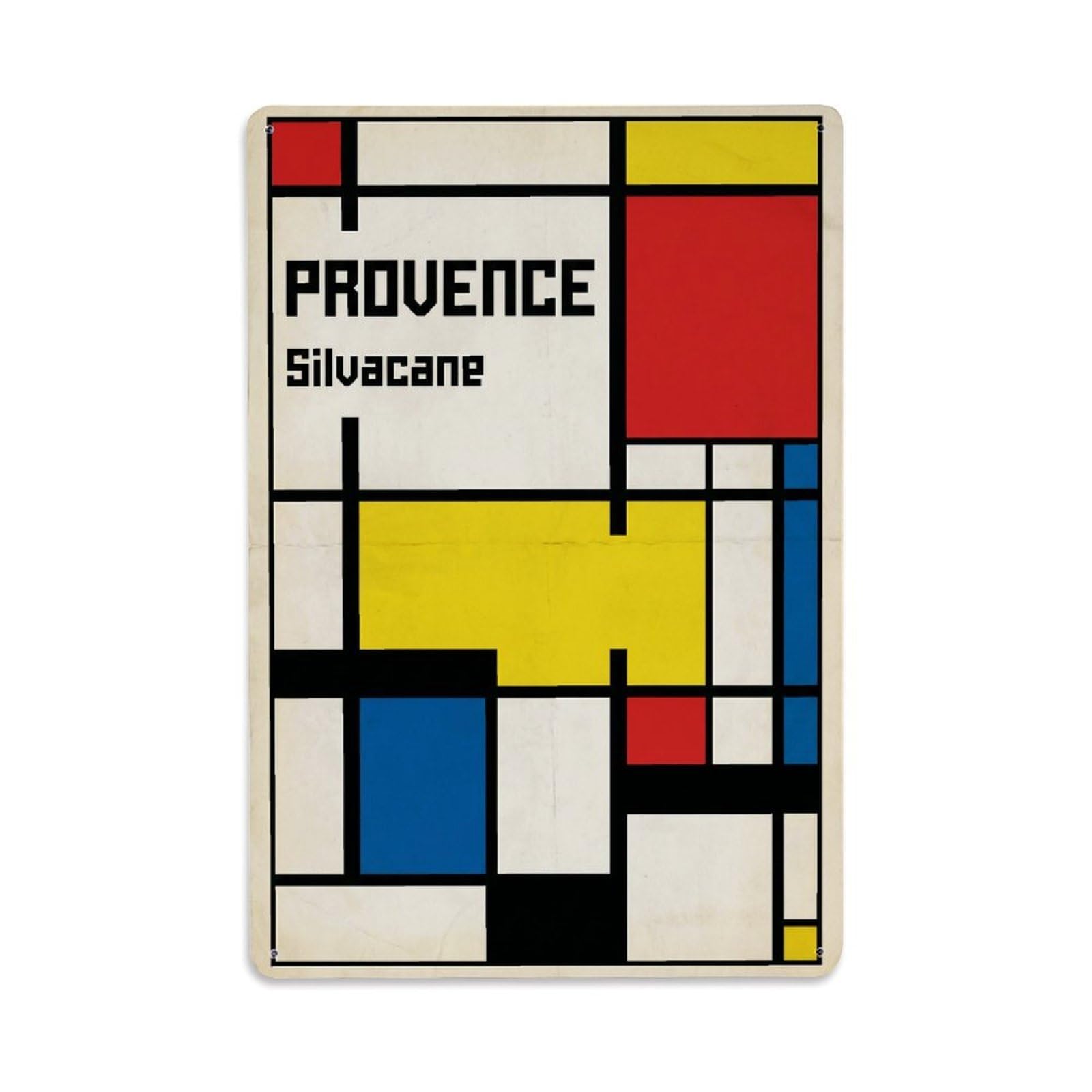 Gead 8X12inch Style Vintage Travel Provence Silvacane Abbey Metal Tin Sign