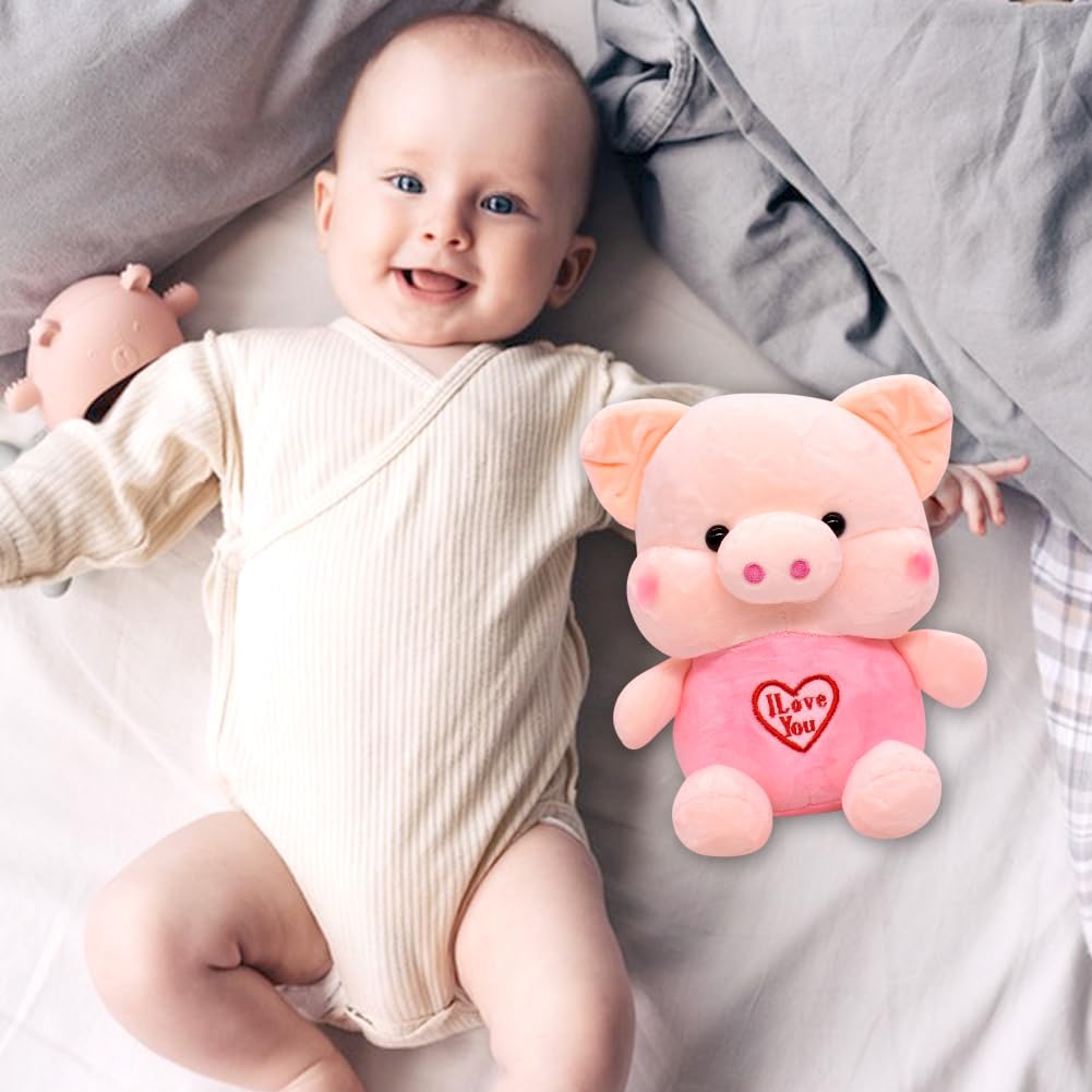 Peluche a forma di maiale rosa, peluche extra morbido e morbido, (Y8c