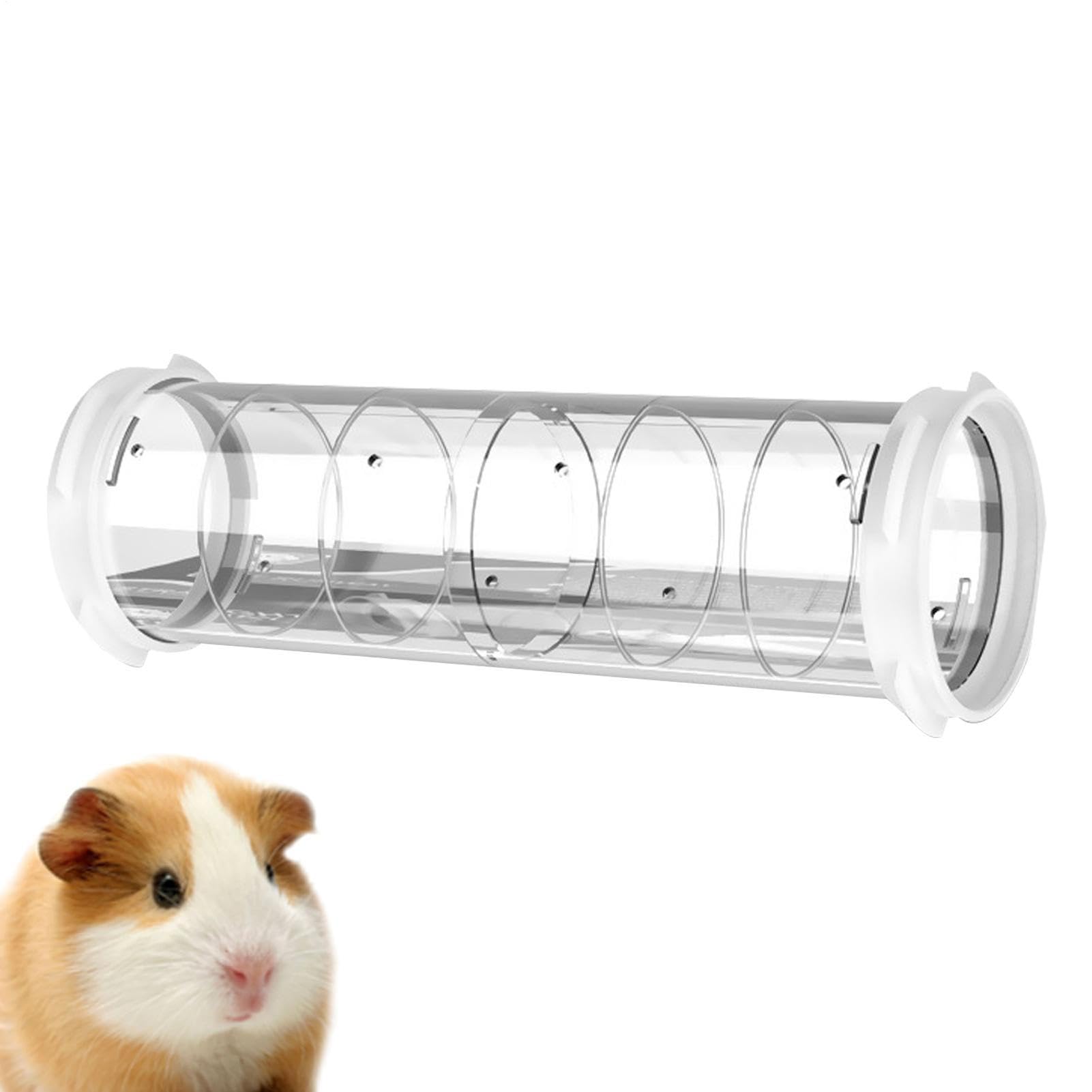 Transparent Hamster Tubes β Durable Pet Cage Tunnel, Clear Playground Pipe, Multifunctional Small Animal Exercise Tube | Fun Play Accessory For Hamsters Mice Gerbils Rabbits Indoor Outdoor Use