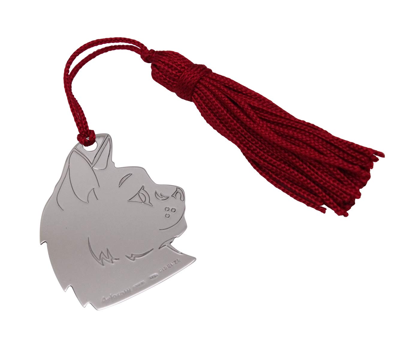 Arfasatti Handmade in Italy 925 Sterling Silver Cat Bookmark