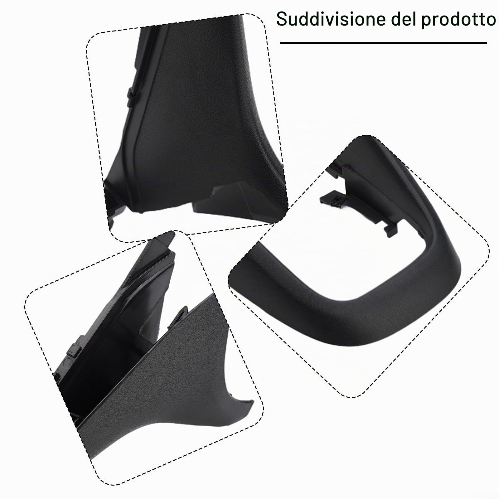 Per Golf 6 MK6 Telaio Console Centrale Trim Copertura Pannello Cambio Facile Da Installare E Pratico ABS Plastica Trim Panel Accessorio