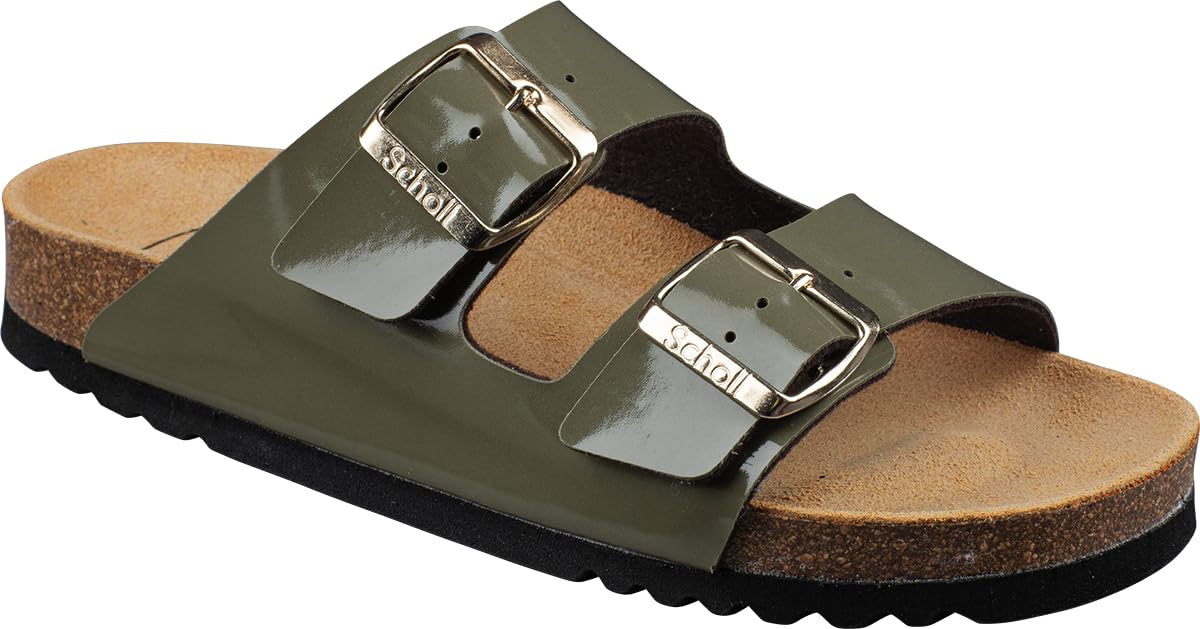 Scholl Women's Josephine Sandal, Khaki, 3 UK