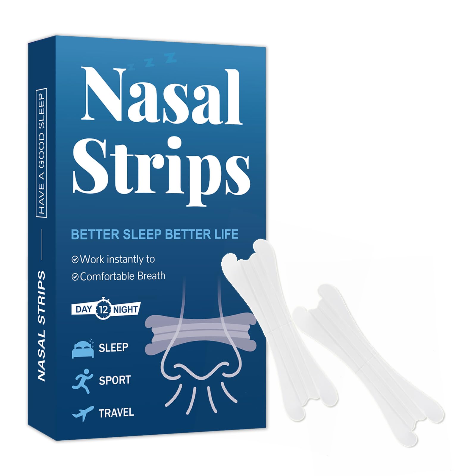 Nasal Strips Clear Nose Strips 60