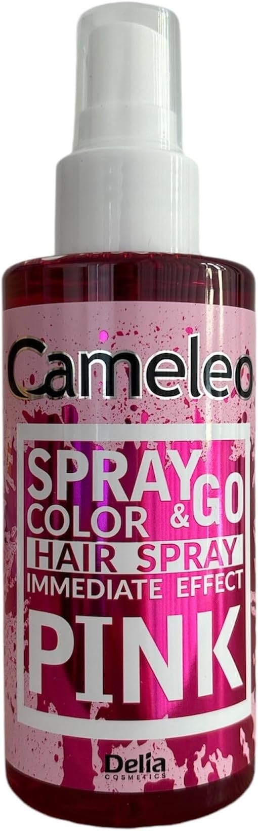 Cameleo - Spray & Go - Hair Spray Toner - Pink Mist - For Blonde, Platinum, Grey Hair - Ready To Use - Semi Permanent Pink Colour - Instant Colouring - 150ml