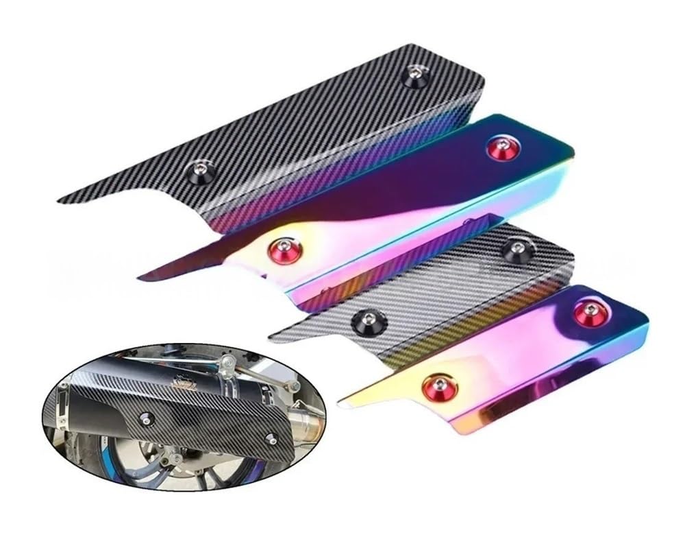 Escudo térmico Motocicleta Accesorios para Motocicletas, Envoltura para Tubo De Escape, Accesorio Térmico, Cubierta Protectora, Protector para Piezas Carcasa Silenciador para 330-220mm