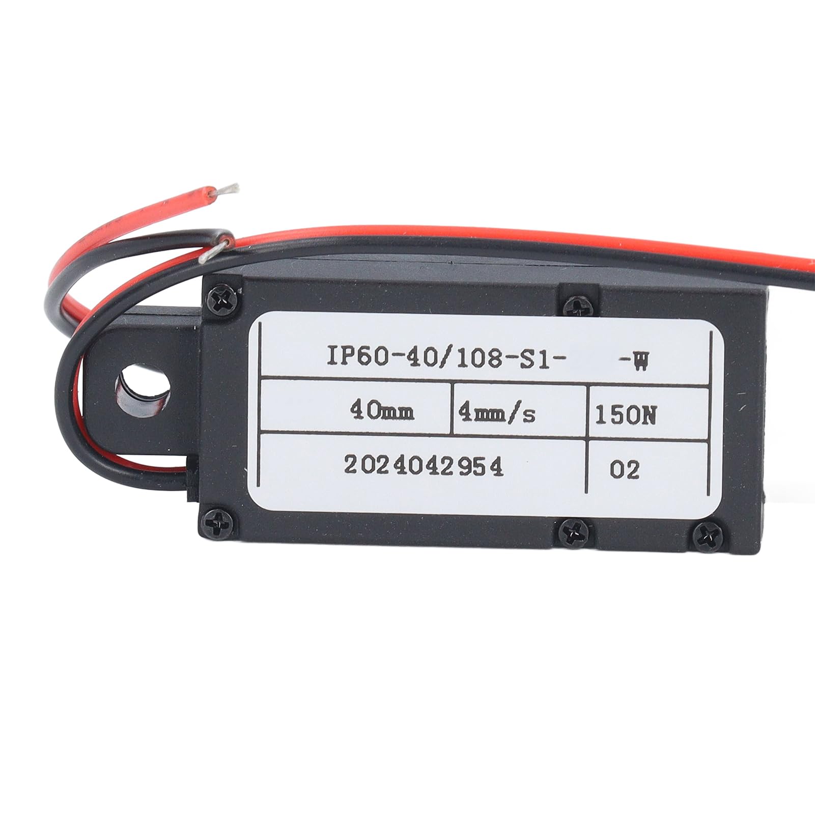 Attuatore Lineare Elettrico, Corsa 40 Mm 150 N Mini 4 Mm/s velocità Mini Attuatore Lineare Elettrico in Alluminio (12V)