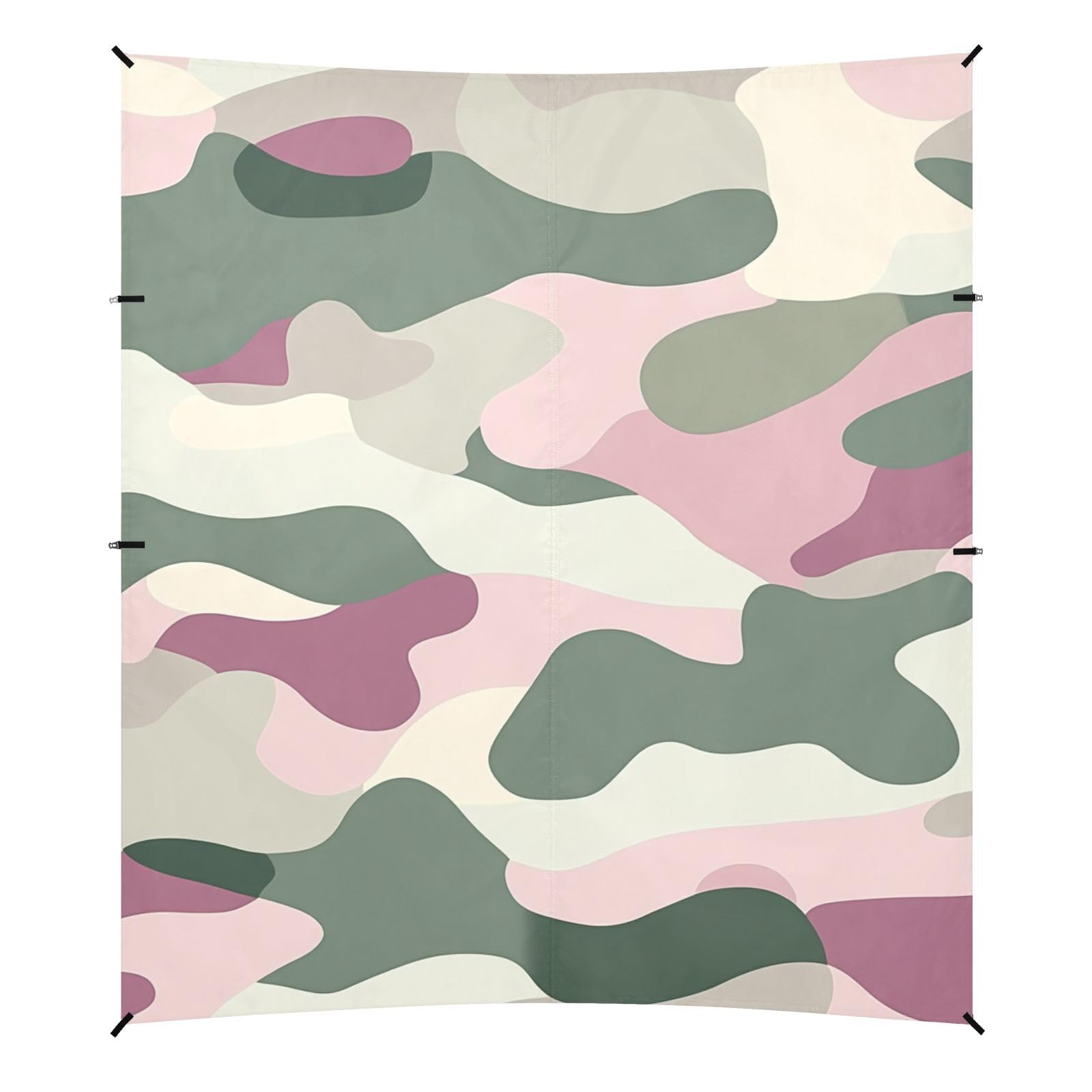 Sage Foldable Beach Canopy UPF50+ Protection Waterproof Large Portable Sun Shelter Includes Sand Shovel, Sandbags, Stability Poles for Family Travel