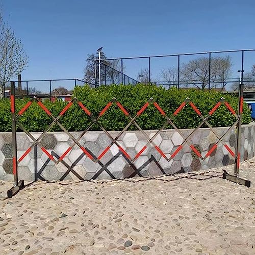 Barrera de Seguridad retráctil y Extensible de Acero Inoxidable, Plegable, portátil, para Acceso rápido y Control de multitudes.
