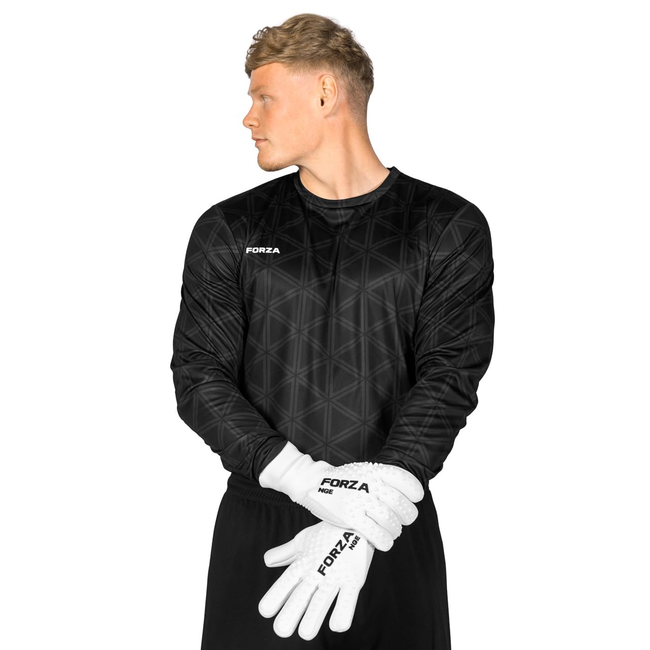 FORZA Camisetas de Portero Manga Larga Hombre XS-XXL Fútbol Primera Calidad Absorbe Sudor
