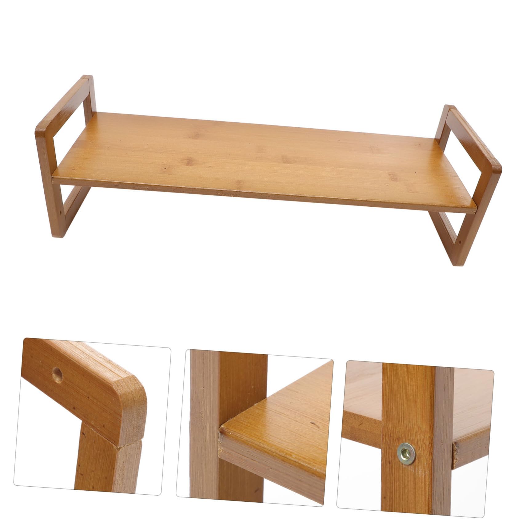 Supporto per Laptop in Legno Rialzo Schermo da Scrivania Resistente alla Deformazione, per Case e Uffici, Supporto Gaming Portatile e Funzionale