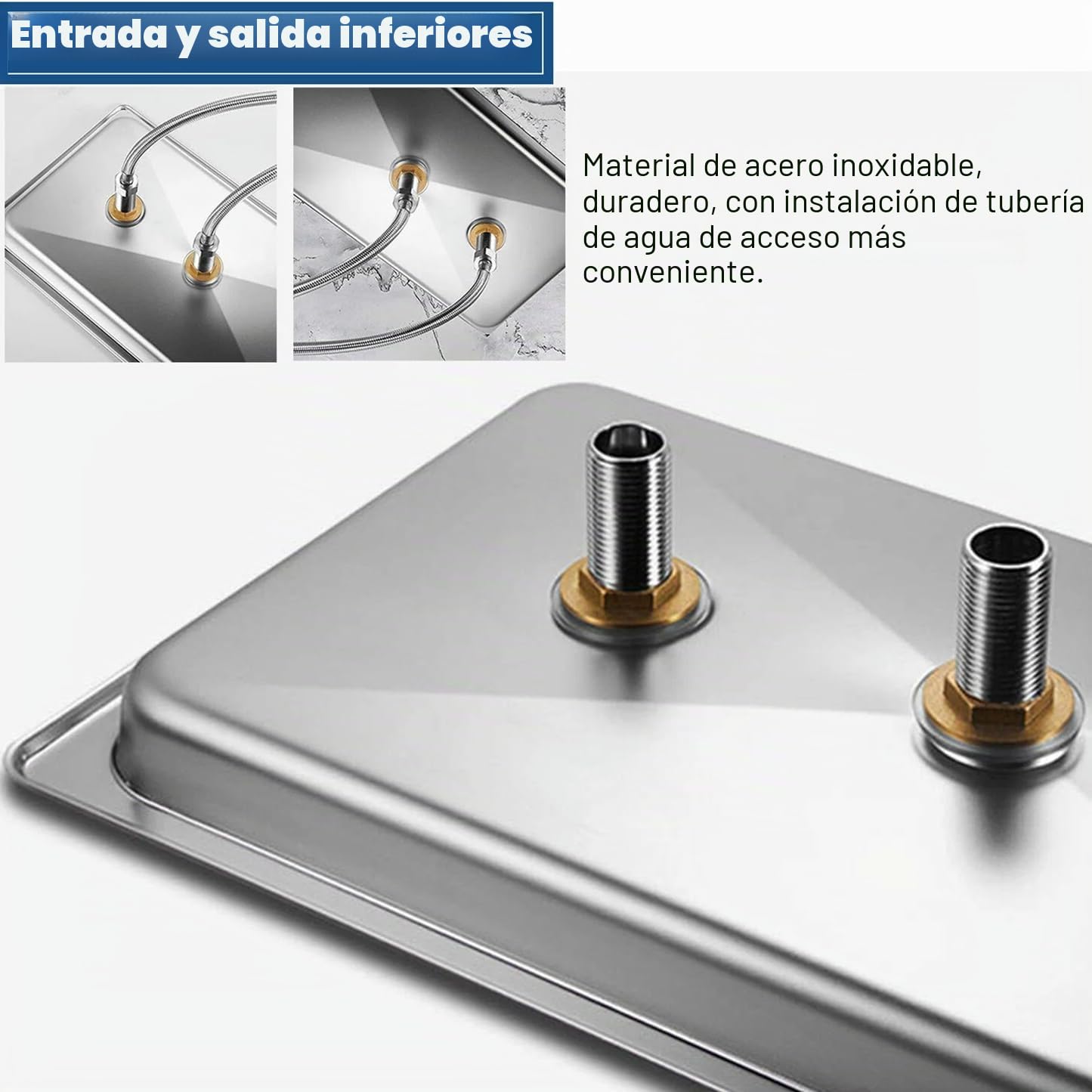4.49 inch de Diámetro 201 Acero Inoxidable Leche Taza de té Lavador Limpiador Barra de Enjuague de Vidrio Enjuagadora de vidrio G1/2in