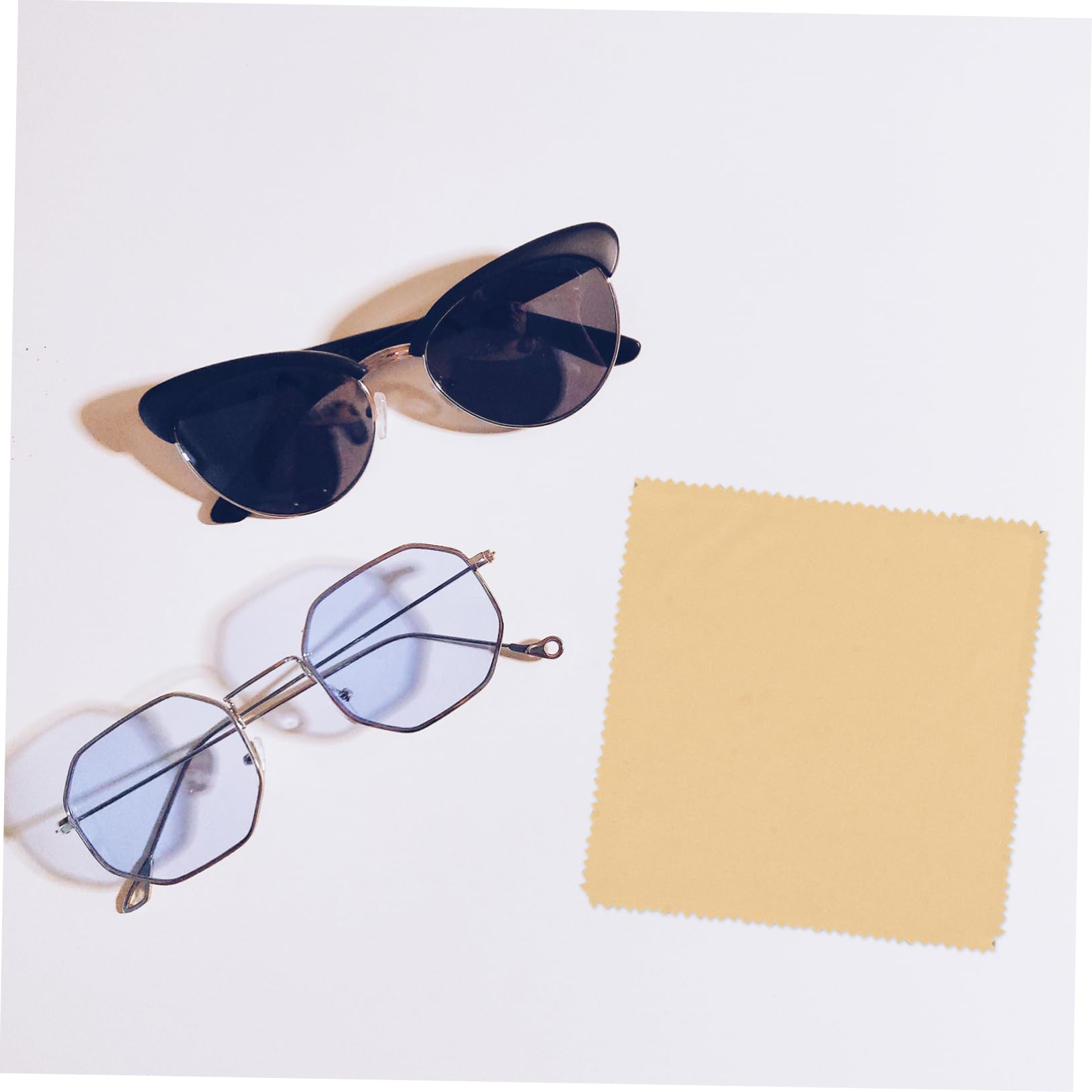 FRCOLOR 200 Piezas Gafas De Tela Limpiador Paños Para Toallitas Paños Limpios Para Gafas Toallitas Para Gafas Paño De Limpieza De Fibra De Gafas Paño De Limpieza De Gafas Fibra Extrafina