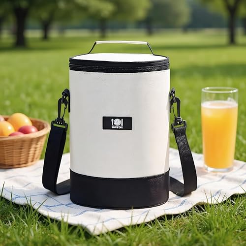 Miniatura 7 de Bolsa térmica aislada, bolsa de campamento pequeña, 8 latas, lonchera para campamento, senderismo, playa, viajes, mochila impermeable refrigeradora,